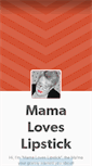 Mobile Screenshot of mamaloveslipstick.com