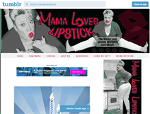 Tablet Screenshot of mamaloveslipstick.com